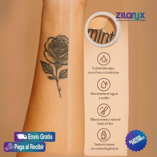 CORRECTO DE ALTA COBERTURA |Elimina tatuajes al instante con cobertura 100% completa - ZILONIX COLOMBIA